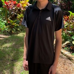 Men's ADIDAS POLO  & T-shirt Black and blue Sizes  M